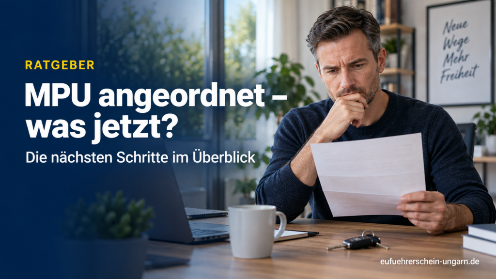 MPU angeordnet – was jetzt? Schritte & Möglichkeiten